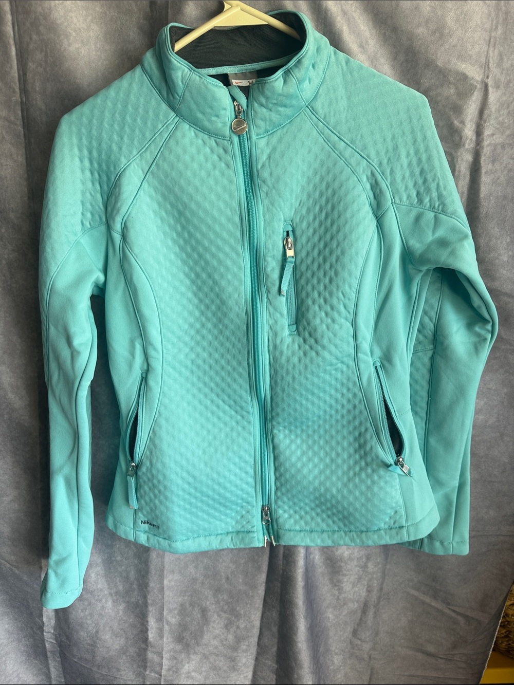 Nike Fit Therma Light Blue Athletic Sportswear Jacket Juniors Size M